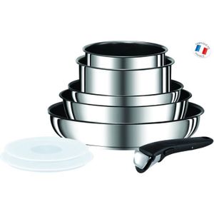 TEFAL INGENIO PREFERENCE Batterie de cuisine 8 pi?ces L9409802 18-20-22-24-28cm Tous feux dont induction inox