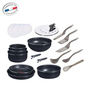 BATTERIE DE CUISINE  TEFAL INGENIO set de 20 pièces bleu nuit