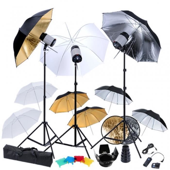 Ensemble complet d'éclairage photo vidéo studio professionnel 1802036