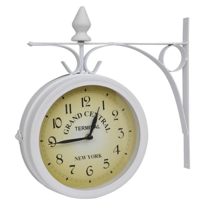 Horloge de gare achat / vente horloge de gare pas cher cdiscount Horloge cuisine originale