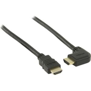 VALUELINE VGVP34260B20 Câble HDMI avec Ethernet haute vitesse - Coudé ? droite - 2.00 m - Noir