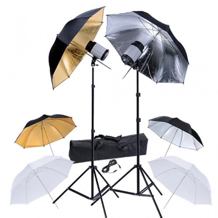 Ensemble éclairage studio pro 6 parapluie photo vidéo studio
