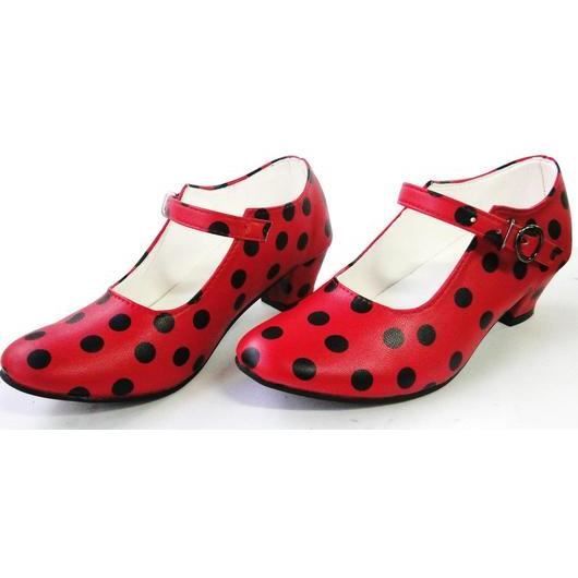 Chaussures escarpin de danse FLAMENCO rouge noir Achat / Vente