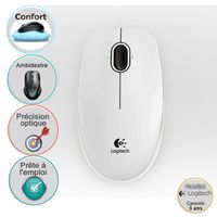 SOURIS Logitech B110 Optical USB Mouse White OEM