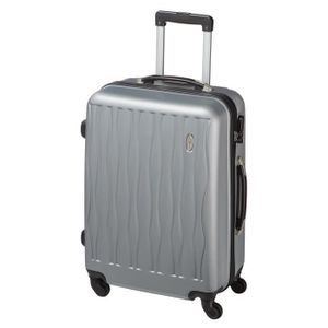 CASINO Valise trolley ABS - 65cm - 4 roues - Gris