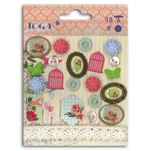 TOGA Lot de 15 embellissements rendez-vous