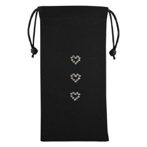 SWAROVSKI Etui Universel Smartphone Coeurs - Noir