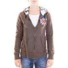 SWEATSHIRT HOODY CAPUCHE FILLE PICCADILLY C… Kaki