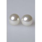 BOUCLE D OREILLE BO perles blanches - vetement fe…