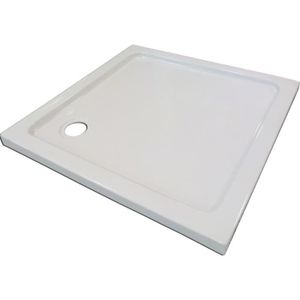 AQUA+ Receveur acrylique Yqua L80xP80xH5 cm blanc