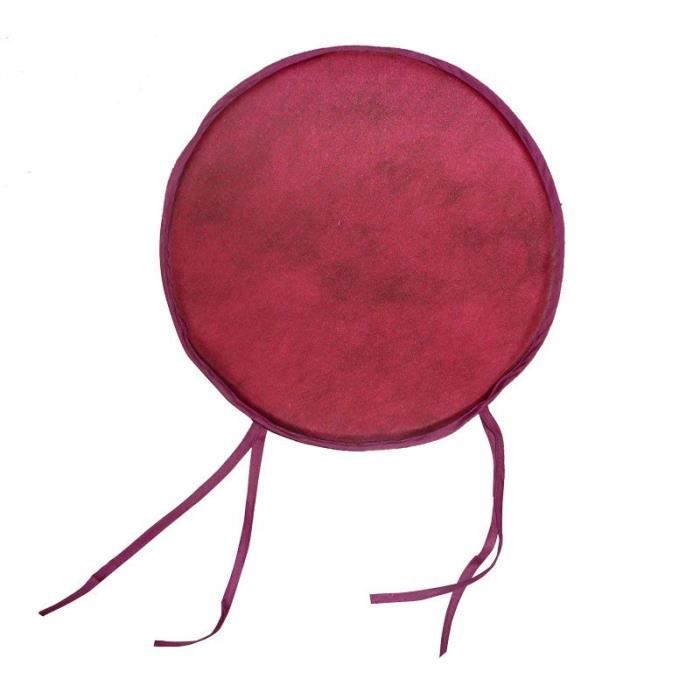 galette de chaise ronde prune