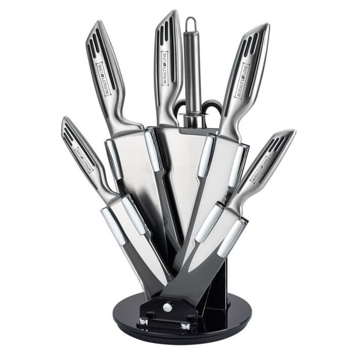 Set De 4 Couteaux De Cuisine Matakumi - Style Damascus Japonais, Couteau Chef Et Santoku