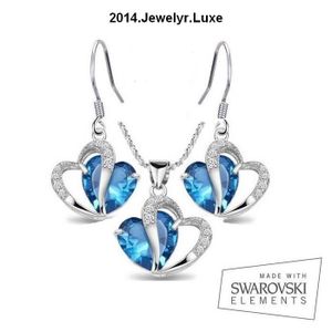 PARURE Parure Bijoux 4 pièces Coeur Cristal Swarovski Ele. \u2039\u203a