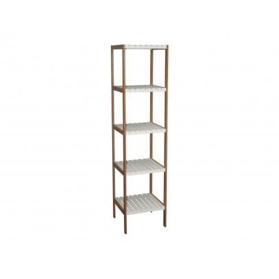 Etagère CARIOCA 5 niveaux en bois 34x33x140cm bl Achat / Vente