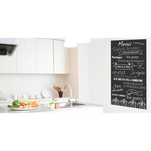 PLAGE Sticker déco - Les r?gles de la cuisine1 Planche 48 x 68 cm