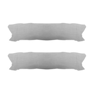 TODAY Lot de 2 taies de traversin 45x185cm Zinc