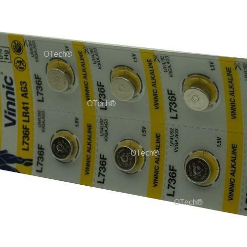 Pack de 10 Vinnic L736F/LR41/AG3 1.5V ALKALINE - Achat / Vente piles ...