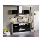 BOX Cuisine Noire 185 cm