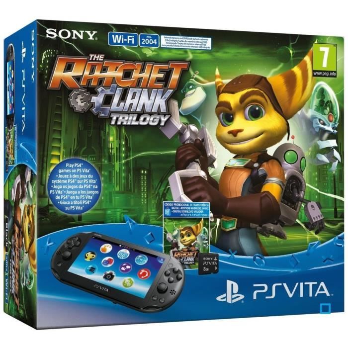 Pack PS Vita WiFi 2000+Ratchet&Clank Trilogy+CM8Go Achat / Vente