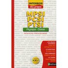 SCOLAIRE / UNIVERSITAIRES INTERROS DES LYCEES PREPA PHYSIQUE-CHIMIE; MPSI...