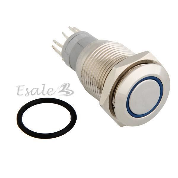 Bouton Poussoir Interrupteur LED Lumière Bleu Pour Voiture Auto Achat / Vente interrupteur