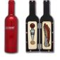 COFFRET SOMMELIER Bouteille laquée rouge 2 accessoires de sommelier