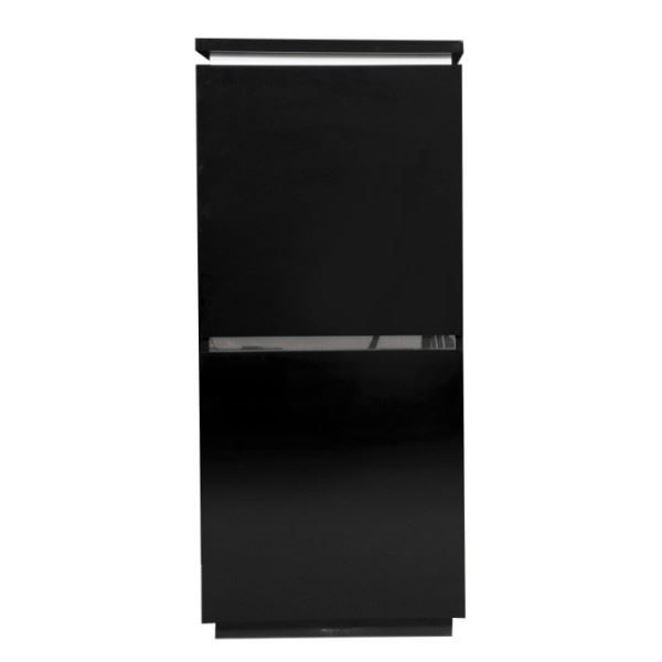 Vaisselier lumineux noir laqué Electro  Envie de meubles