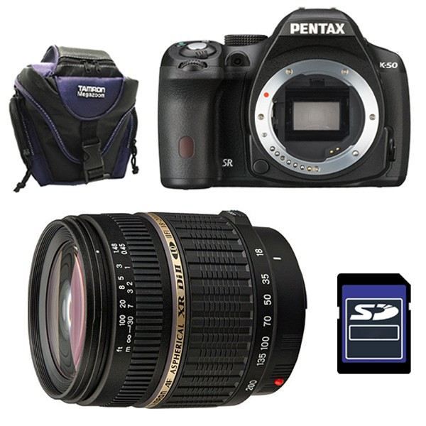PENTAX K50 Noir + Zoom TAMRON AF 18 200mm F/3,5? Achat / Vente
