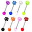 PIERCING Lot 8 piercing langue dé UV