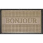 PAILLASSON - DECROTTOIR Tapis d'entrée 45x75 cm BONJOUR coloris naturel