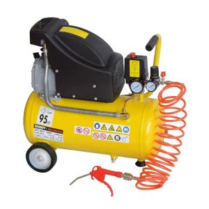 Ribitech Compresseur électrique 24 Litres 8 Bar Outillage Electroportatif