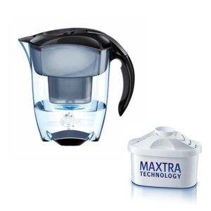 PICHET - CARAFE Carafe filtrante Elemaris XL Noire 1 cart. incl. PICHET - CARAFE Carafe filtrante Elemaris XL Noire 1 cart. incl.