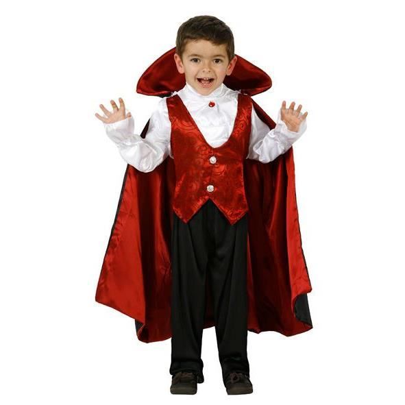 Costume Vampire Fille Halloween – Robe Velours Avec Collier – Déguisement Princesse Vampirina Cosplay - 1
