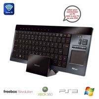 CLAVIER - PAVE NUMERIQUE Trust Thinity Wireless Entertainment Keyboard