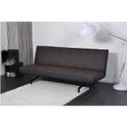 CANAPE - SOFA - BANQUETTE Banquette lit MUSE convertible clic-clac chocolat
