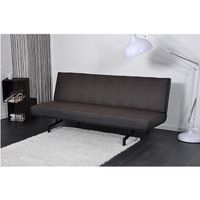 CANAPE - SOFA - BANQUETTE Banquette lit MUSE convertible clic-clac chocolat