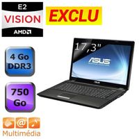 Comparer ASUS A73BRTY081V NOIR AMD E2 1800 4GO 750GO WIN7  
