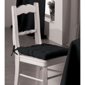 Assise de chaise ESSENTIEL noir  Achat / Vente coussin de chaise