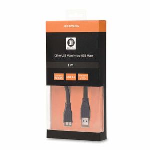 D2 Cordon USB 3.0 AM 0 mâle/ B micro USB mâle 1 m?tre