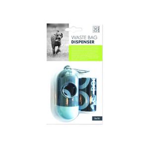 MPETS Distributeur de sacs ? excréments DOG WASTE BAG DISPENSER - Pour chien - 1 capsule + 2x15 sacs - Coloris divers