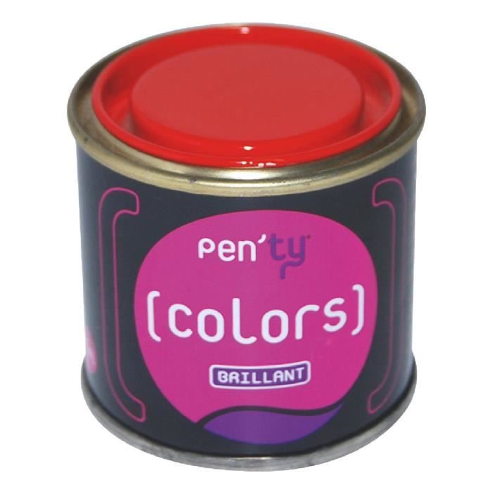 peinture brillante pen'ty colors rouge vif Achat / Vente peinture