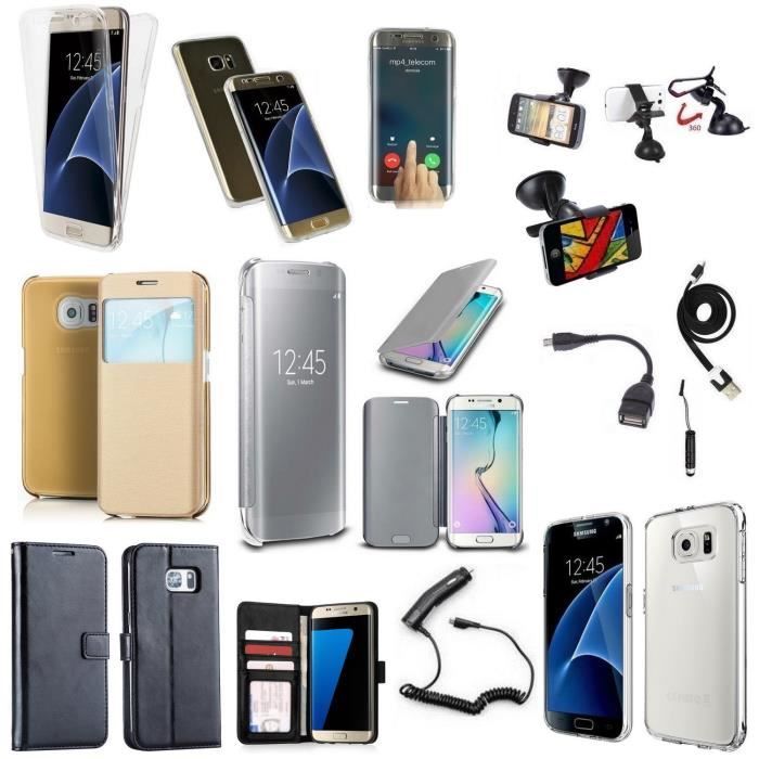 Galaxy s7 EDGE lot de 10 accessoires coques chargeur support