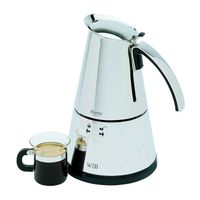 CAFETIERE WHITE AND BROWN FA822