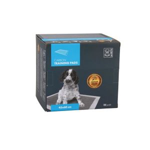 MPETS Tapis éducateur PUPPY TRAINING PADS en carbon - Pour chiot - 25pcs - Blanc