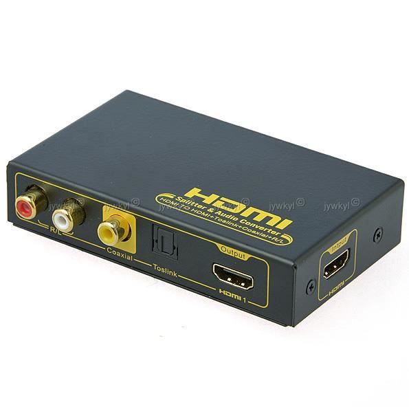 HDMI vers RCA Audio Coaxiale Optique S SPDIF et HDMI Cet adaptateur