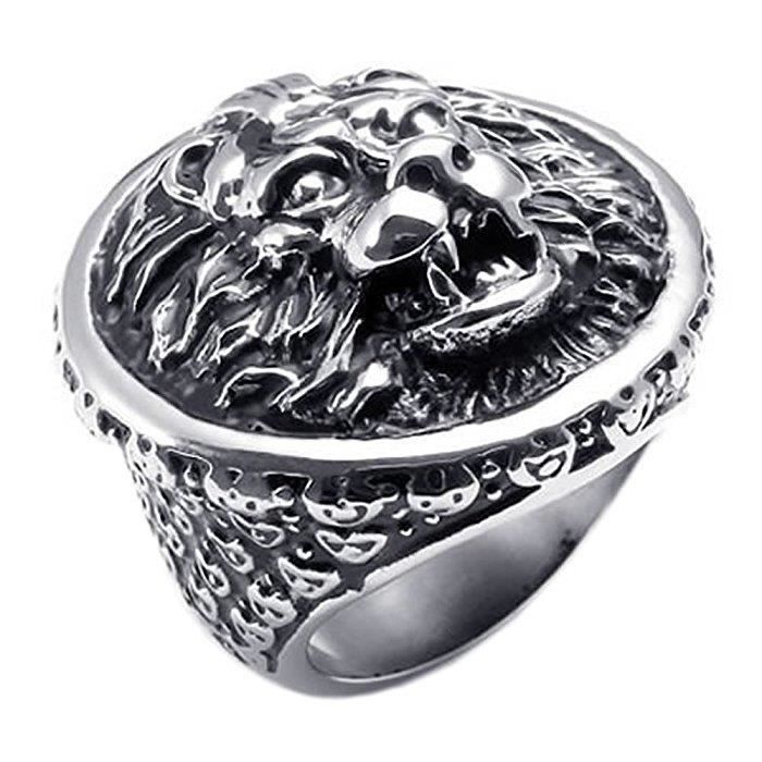 Bague Gothique Homme Bijoux Bague Homme Dragon Tribal Acier
