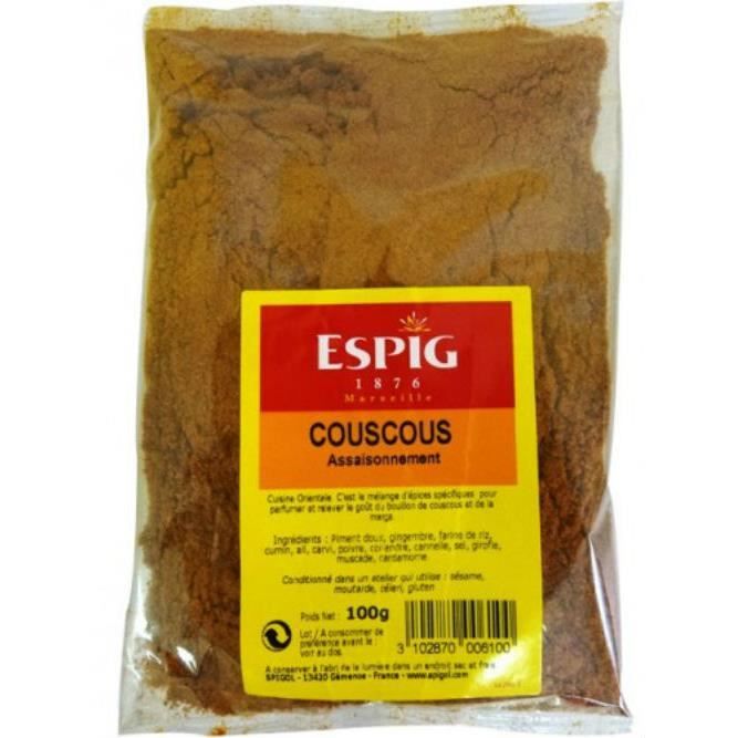 COUSCOUS EPICES MELANGE 100 GR. EN SACHET FERME Achat / Vente epice