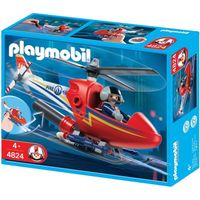 UNIVERS MINIATURE Playmobil Hélicoptère de pompier