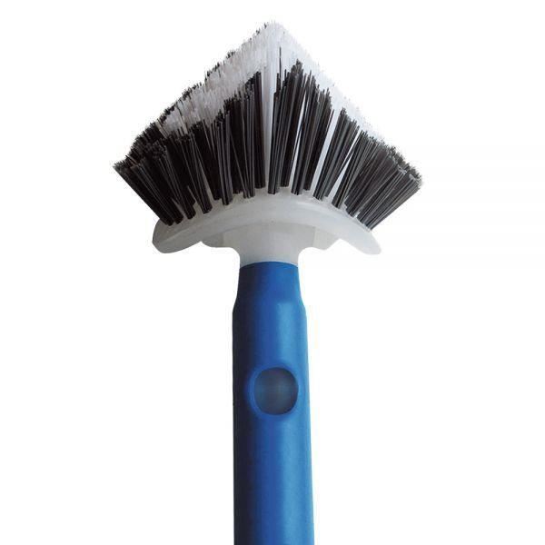 Brosse De Nettoyage Pour Crevasses - Poils Rigides PP - Manche Long - Pour Carrelage, Joints, Fenêtres