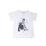 T-SHIRT Miss Girly- 3/ FADESPOLI- taupe- blanc